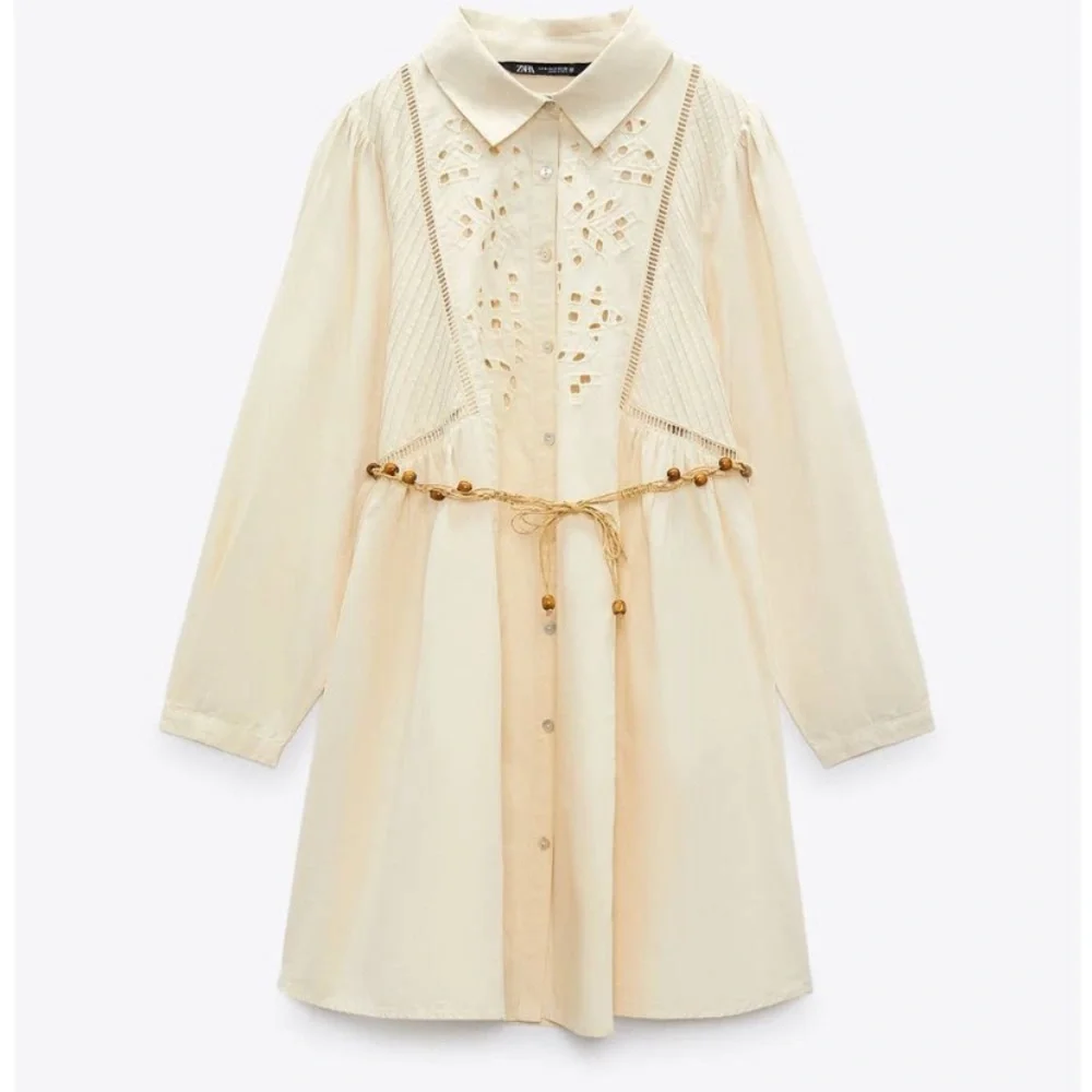 Zara Belted Shirt Dress - Picture 3 of 12